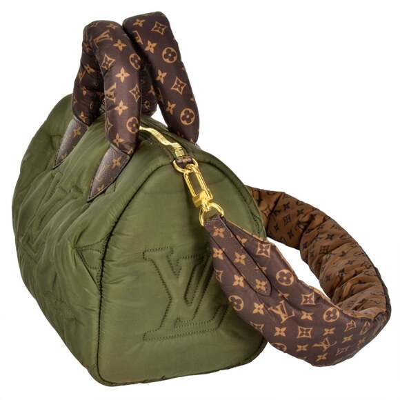 Louis Vuitton LV Pillow Speedy Bandoulière 25 Handbag Nylon M59009 Khaki - Picture 2 of 7